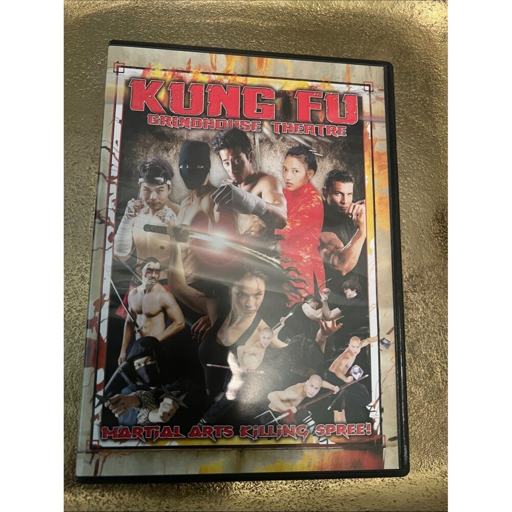 #2142**Kung Fu Grindhouse Theatre Martial Arts DVD - Red & Black Cover
